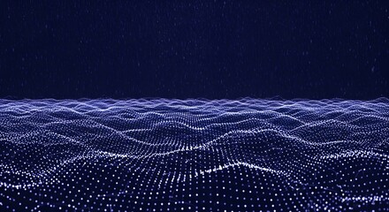 Abstract Digital Waveform Background Data Visualization Technology.