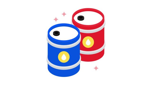 Barrel isometric animation MP4 file