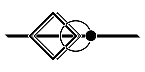 Geometric Simple Line Art design background. Abstract sign symbol.