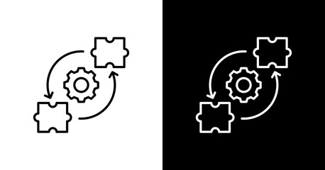 Integration Icon Set Multiple Style Collection