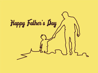 infographic_Happy Father’s Day illustration concept. Silhouette of father and child together, celebrating love, family, and parenthood. Perfect design for greeting cards, posters, banners, and 22