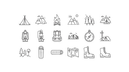vector illustration of a set of icons
