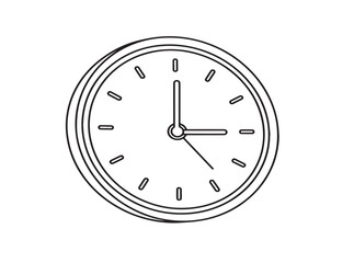 clock isolated on white background