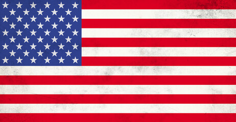 Naklejka premium Grunge USA Flag background texture