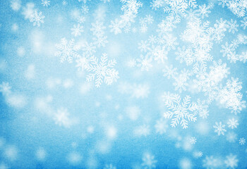 Festive Christmas  background with snowflakes