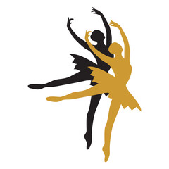 black and gold ballet dancer ... © Eddi