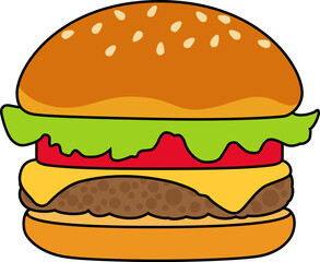 ハンバーガーのアイコン