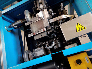 Fototapeta premium Mechanism of the packaging machine.