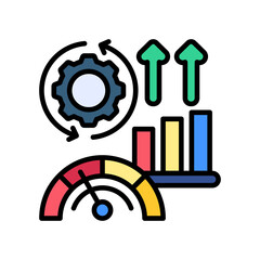 Operational Efficiency lineal color icon