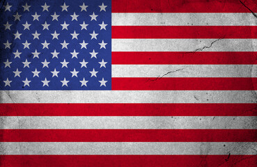 Fototapeta premium Grunge USA Flag background texture