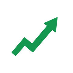 business graph with arrow