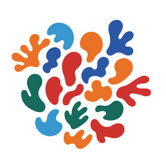 colorful footprints vector