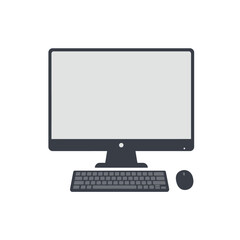 computer monitor with mouse