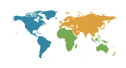 Obraz premium world map vector
