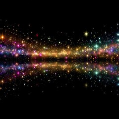 Obraz premium Blurred Light Streaks on Black