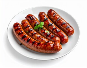 Delicious Barbecue Sausages Ready to Serve