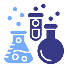 Laboratory flat blue icon
