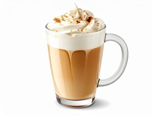 Iced Caramel Latte with Whipped Cream Topping