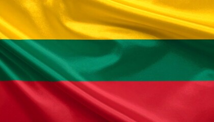 Naklejka premium flag of Lithuania