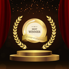 시상식 일러스트 디자인