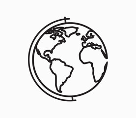 earth globe vector