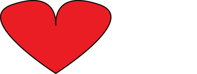 Red heart for the lover one