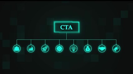 CTA Call to Action concept. Interface technology, the future of user experience, journey and technology concept, digital screen interface 4K - Powered by Adobe