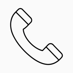 phone icon on white background