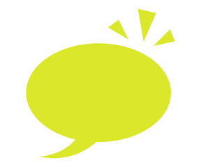 Minimalist green chat icon isolated on white background PNG