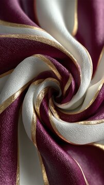 Close-up of draped, striped fabric