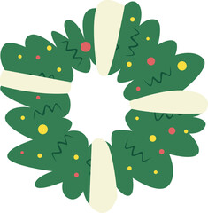 Christmas Green Wreath Decoration