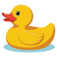 rubber duck isolated on white