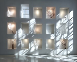Wall of Light Boxes