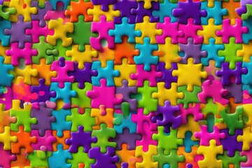 colorful puzzle background