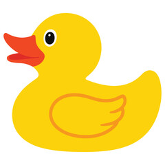 rubber duck isolated on white