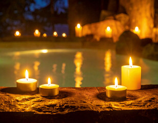 Candlelight Spa Ambience — Evening Warm Relaxation Background