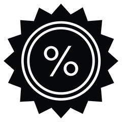discount badge vector icon