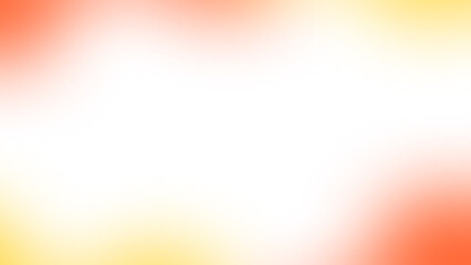 Abstract element with blurred glowing pastel orange and yellow gradient
