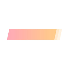 Modern gradient parallelogram shape on black background.