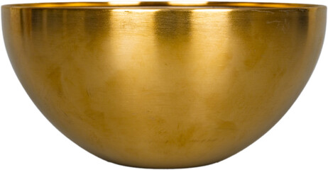 Golden Brass Decorative Bowl - Shiny Metal Container