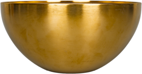 Golden Brass Decorative Bowl - Shiny Metal Container