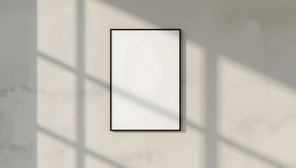 Blank Frame Mockup Minimalist Wall Art