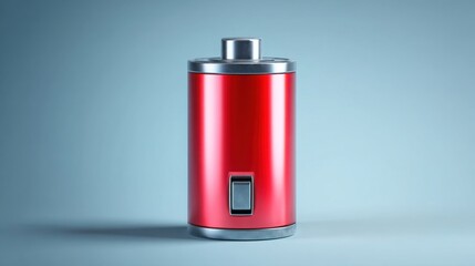 A striking red electric cigarette lighter positioned for visual impact symbolizing modern convenience and functional design