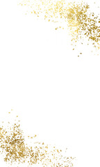 Vertical Gold Foil, gold splatter, glitter Gold, stroke Gold. Golden Abstract shiny gold glitter design element. gold glitter and confetti for celebration with glowing golden particles.