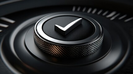 A close-up shot of a car's gear knob featuring a sleek design illustrating functionality and modern automotive aesthetics