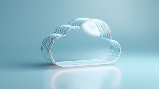 Heart-shaped cloud icon symbolizing love and affection with layered data analytic representations