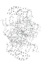 Silver foil frame. Shiny silver glitter. Pieces flakes of silver flakes shimmer, silver foil on vertical png transparent background. Abstract png design element winter, snow, snowflake.