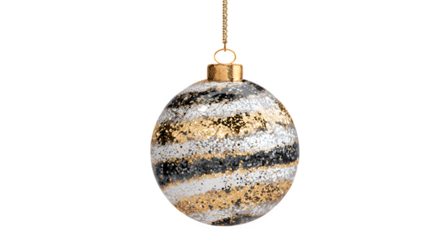 Mosaic Christmas Ornament, isolated on transparent background - Powered by Adobe