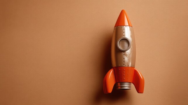 Innovative rocket design representing a startup funding tracker to monitor progress in business development and growth