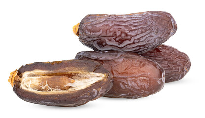 Dried Date palm fruits  isolate on transparent png